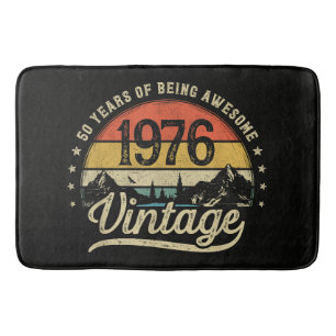 Vintage 1976 50 Jahre alt 50. Geburtstag Badematte