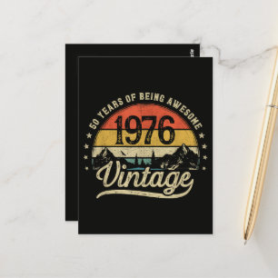 Vintage 1976 50 Jahre alt 50. Geburtstag Postkarte