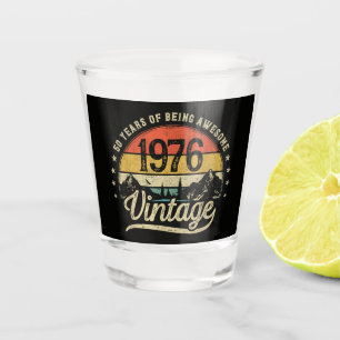 Vintage 1976 50 Jahre alt 50. Geburtstag Schnapsglas