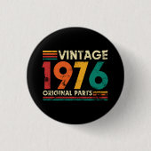 Vintage 1976 50th Birthday Button (Vorderseite)