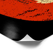 Vintage 1976 50th Birthday Electric Guitar Lover Poster (Ecke)