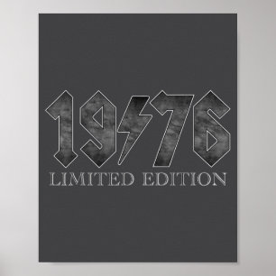 Vintage 1976 Clic 50 Jahre alt Bday 50. Geburtstag Poster