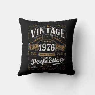 Vintage 1976 Geburtstag 50. perfekt gealtert Kissen
