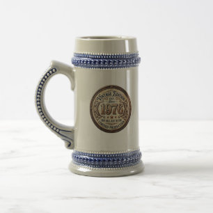 Vintage 1976 Geburtstags-Bierkrug Bierglas