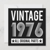 Vintage 1976 Geburtstagskarte (Vorderseite)