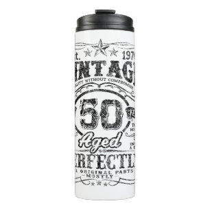 Vintage 1976 Limited Edition Shirt 50 Jahre alt 50 Thermosbecher