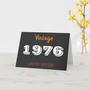 Vintage 1976 Limitierte Auflage – 50. Geburtstagsg Karte