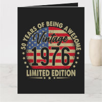 Vintage 1976 limitierte Auflage 50 Jahre alt