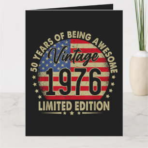 Vintage 1976 limitierte Auflage 50 Jahre alt  Karte