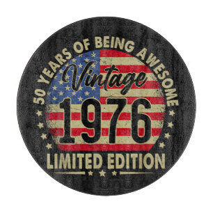 Vintage 1976 limitierte Auflage 50 Jahre alt Schneidebrett