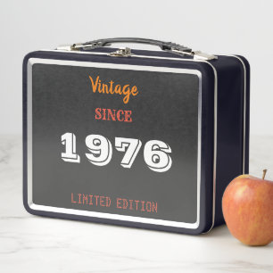 Vintage 1976 limitierte Auflage Metall-Lunchbox Metall Brotdose