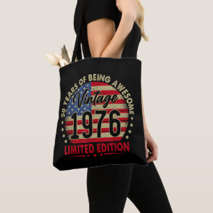 Vintage 1976 limitierte Auflage zum 50. Geburtstag Tasche
