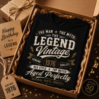 Vintage 1976 Perfekt gealtert 50. Geburtstag T-Shirt