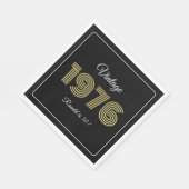 Vintage 1976 Retro Birthday 50th Birthday Serviette (Ecke)