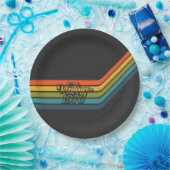 Vintage 1976 Retro Design paper plates Pappteller (Party)