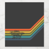 Vintage 1976 Retro Design  Weinetikett (Einzelnes Label)