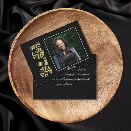 Vintage 1976 Retro Photo 50th Birthday Dankeskarte