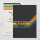 Vintage 1976 Style Birthday Invitation Einladung (Vorne/Hinten)