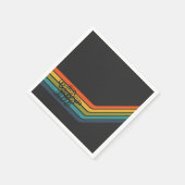 Vintage 1976 Style Birthday paper napkin. Serviette (Ecke)