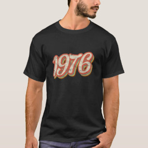 Vintage 1976 Text 45. Geburtstag Retro 45 Jahre Al T-Shirt