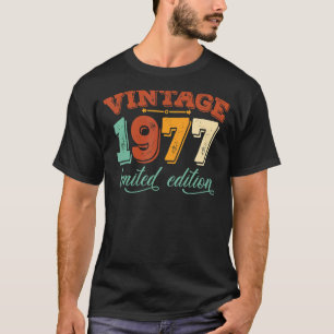 Vintage 1977 45. Geburtstagsauszeichnung Männer Fr T-Shirt