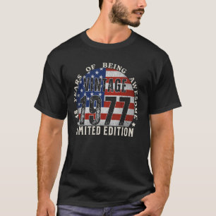 Vintage 1977 limitierte Auflage 48 Jahre alte Gesc T-Shirt