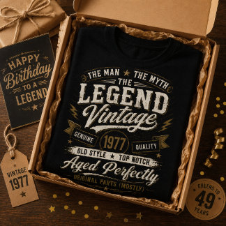 Vintage 1977 Perfekt gealtert 49. Geburtstag T-Shirt