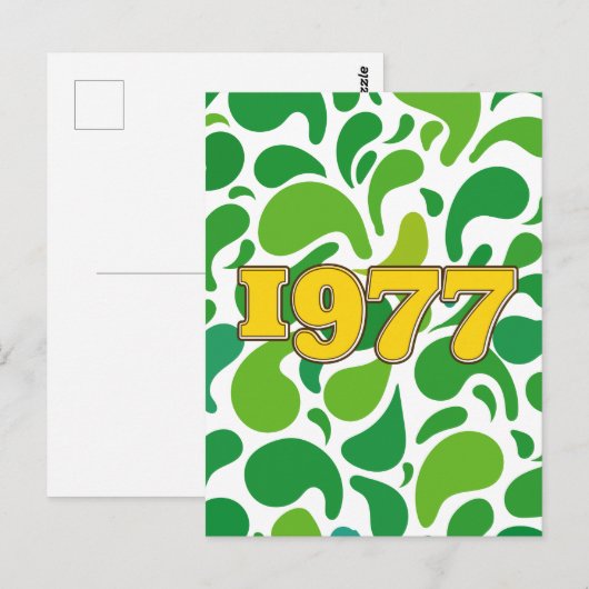 Vintage 1977 postkarte (Vorne/Hinten)