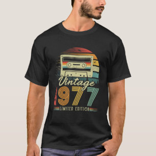 Vintage 1977 Retro-Kassette 1977 45. Geburtstag 45 T-Shirt