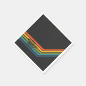 Vintage 1977 Style Birthday paper napkin. Serviette (Ecke)