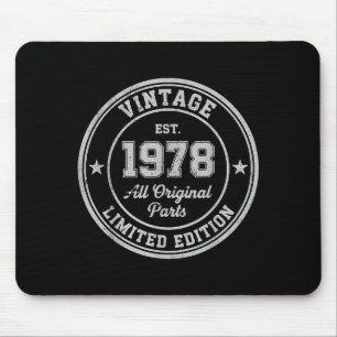 Vintage 1978 Originalteile 48 Geburtstag limitiert Mousepad