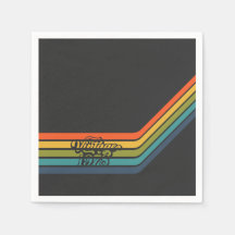 Vintage 1978 Style Birthday paper napkin.