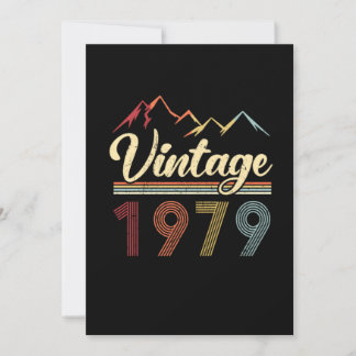 Vintage 1979 42. Geburtstag Retro 42 Jahre alt Einladung