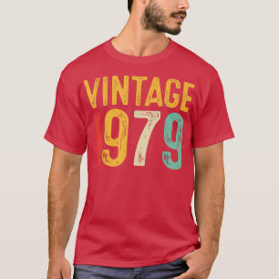 Vintage 1979 43. Geburtstagsdekoration Männer Frau T-Shirt