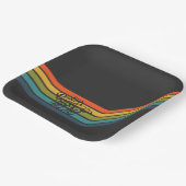 Vintage 1979 Retro Design paper plates Pappteller (Gewinkelt)