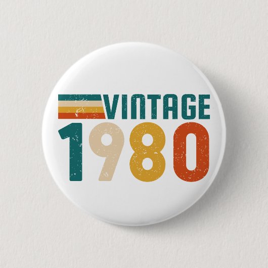 VINTAGE 1980 BUTTON (Vorderseite)