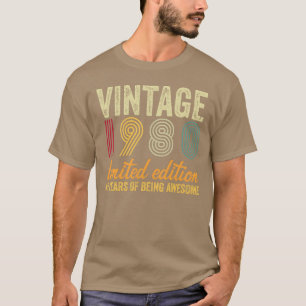 Vintage 1980 limitierte Auflage 45. Geburtstag vin T-Shirt