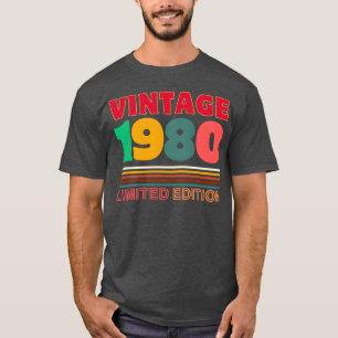 Vintage 1980 Limitierte Auflage lustig T-Shirt