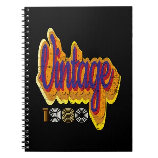 Vintage 1980 notizblock (Vorderseite)