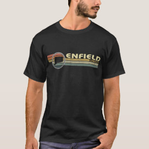 Vintage 1980er Jahre Style ENFIELD, CT T-Shirt