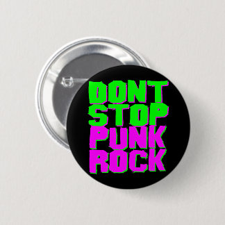 Vintage 1980er Retro Don't Stop Punk Rock Pin Button