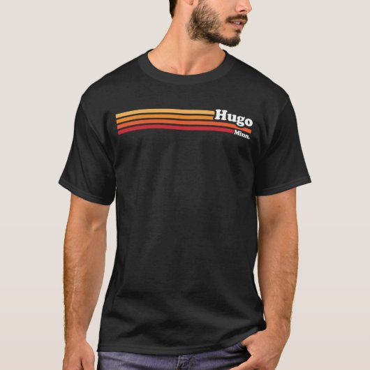 Vintage 1980s Graphic Style Hugo Minnesota T-Shirt (Vorderseite)