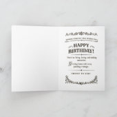 Vintage 1981 Birthday Karte (Innenseite)