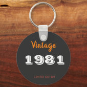 Vintage 1981 Schlüsselanhänger – Benutzerdefiniert (Vorderseite)
