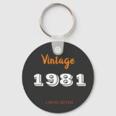 Vintage 1981 Schlüsselanhänger – Benutzerdefiniert (Rückseite)