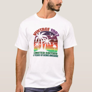 Vintage 1982, 40. Geburtstag, Für Männer T-Shirt