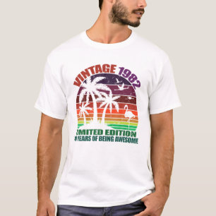 Vintage 1982, 40. Geburtstag, Für Männer T-Shirt