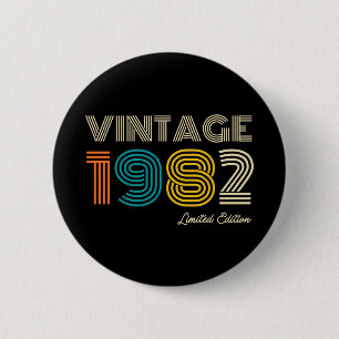 Vintage 1982 42. Geburtstag Button