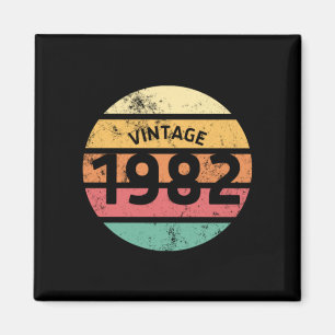 Vintage 1982 Awesome 40. Geburtstag Retro 1982 Bda Magnet