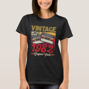 Vintage 1982 Original Anteilen Funny 40 Years Old  T-Shirt